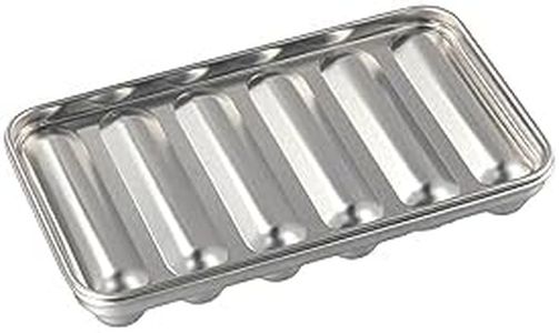 6 Cavity Sausage Mold Stainless Steel Hotdog Maker Non-Stick Sausage Mold DIY Hot Dog Mold for Microwave Oven Steamer