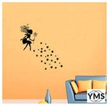 YMS Fairy Girl Reusable DIY Wall Stencils for Home Wall Decor (PVC, 16-inch X 24-inch)