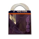 VICTOR VS-69 Soft Feeling Durability Badminton String (0.69mmX10m) Pack of 2 (White)