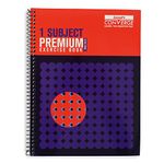 Luxor 1-Subject Spiral Premium Exercise Notebook, Single Ruled, 180 Pages, 18 x 24 cm - Focus Design