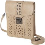 MINICAT INICAT Women RFID Blocking Small Crossbody Bags Cell Phone Purse Built in Wallet (Khaki-Thicker)