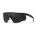 Wiley X Saber Advanced Sunglasses, Smoke Grey/Clear, Matte Black