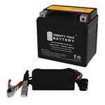 Mighty Max Battery YTZ7S 12V 6AH Battery for Honda NPS50 Ruckus '03-14 + 12V 1Amp Charger