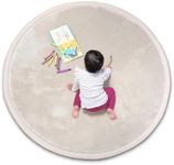 VALORI Baby Play MAT - Premium Round, 3cm Thick, Super Soft Memory Foam playmat, Tatami mat for Soft Play, Tummy time, Crawling, Excercise, Nursery, Bedroom, Home Decor