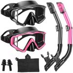 Aqua A Dive Sports Snorkeling Gear Snorkel mask Scuba Set Scuba Diving mask Snorkeling Gear Swimming Goggles Snorkeling Set Swim Dive mask