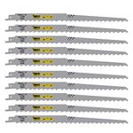 10 x SabreCut SCRS1617K_10 300mm 3 TPI S1617K Very Fast Wood Cutting Reciprocating Sabre Saw Blades Compatible with Bosch Dewalt Makita and Many Others