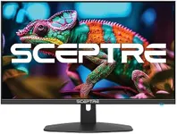 Sceptre New 27-inch Gaming Monitor 100Hz 1ms DisplayPort HDMI x2 100% sRGB AMD FreeSync Build-in Speakers, Eye Care Frameless Machine Black 2024 (E275W-FW100T)