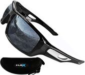 FLEX RIG– LARGE Polarized Sunglasses for Men, Ultra Tough & Lightweight TR90 Frame w/anti glare UV protection lenses. Fashionable Sports Sunglasses for biking skiing softball driving fishing baseball