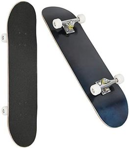 sarah Planche à roulettes, Skateboard pour Les Jeunes, Adultes, Débutant et Professionnels, Complète Skateboard (Noir Uniquement)