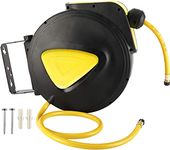 BTSHUB Retractable Air Hose Reel 5/16 in. x 33' ft Hose Wall Mount Tool 180 Degree Rotation