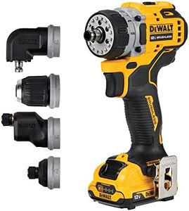 DEWALT 12V MAX* XTREME Brushless 5-in-1 Drill/Driver Kit, Multiple Quick Change Heads, 2 Speed Transmission (DCD703F1)