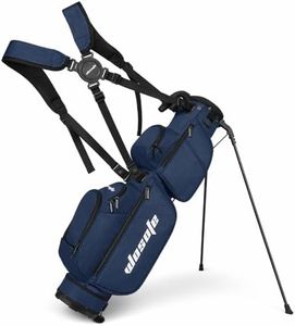 wosofe Lightweight Golf Stand Bag, 3-Way Divider, Blue Par 3 Sunday Bag