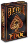 Bicycle Fire Playing Cards - 1 Deck, Air Cushion Finish, Professional, Superb Handling & Durability, Great Gift For Card Collectors