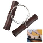 Clay Cutting Wire, Premium Wooden Handle Clay Cutter Stainless Steel Twisted Wire Durable Slicer Carving Clay and Pottery Tools for Ceramic Art Crafts Clay Cheese Plasticine Dough Sculpture