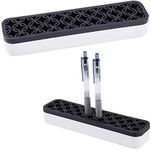 GORGECRAFT Sew Desktop Organizers Silicone Makeup Brush Holder Cosmetic Painting Pen Holders Storage Box Make up Brush Sewing Tool Stand Holder for Stash Store Brush Toothbrush (Black)