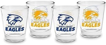 AFL Shot Glass Set of 4 - West Coas