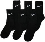 Nike Kids Cushioned Crew Socks, 6 Pairs, Sock Size 5-7, Shoe Size 10C - 3 Year Old