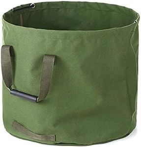 HUIOP Garden Waste Bag Collapsible Canvas Reusable Water Resistant Garden Yard Leaf Waste Bag Waste Sack with Handles Storage Bag,Waste Bag