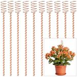 10Pack 17" Electroculture Plant Stakes, Long Copper Garden Stakes, Electro-Culture Copper Coil Gardening Antennas, Garden Copper Stakes for Plants Fruits Vegetables Growth, Eco-Friendly & High-Yield