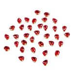 Embroiderymaterial Sew On Crystal Stone Rhinestone Beads for Fabric, Craft, Embroidery, Sewing and Jewellery Making with Crown Prong Claws Setting (5X7MM - 25 Pieces)