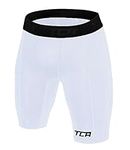 TCA Men's SuperThermal Compression Base Layer Thermal Under Shorts - Bright White, M