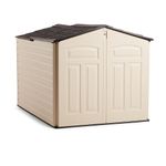 Rubbermaid Outdoor Slide-Lid Storage Shed, 96 cu. ft., Olive/Sandstone (1800005)