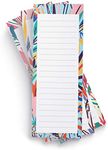 Jot & Mark Shopping List Pads Exotic Floral Print | Elegant Notepads for Groceries and To-Do Lists (Set of 3)