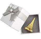 64GB Tower USB Flash Drive with Gift Box, Leizhan Tower Shape Metal Thumb Drive Memory Stick Creative Gift Pendrive Zip Drive, Gold