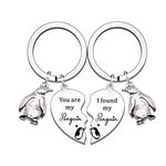 HULALA Couple Lover Romantic Valentines Gifts for Him Her You are My Penguin I Found My Penguin Keyring Keychain Boyfriend Girlfriend Husband Wife Birthday Anniversary Wedding Gift