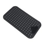 Mantto Bath Tub Mat Shower Mat Non Slip Bathtub Mats with Suction Cups Bath Mat for Tub Bathroom Mats 28" X 16" Machine Washable (Black)