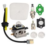 Carkio C1U-K54A Carburetor with Air Filter Gasket Fuel Repower Kit Compatible with Echo 2 Cycle Mantis 7222 7222E 7222M 7225 7230 7234 7240 7920 7924 Tiller/Cultivator