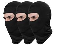 Pack of 3 Ski Mask Bandana Face Hat for Outdoor Airsoft Motorcycle Hood Helmet Balaclavas Headwear