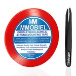 MMOBIEL 10mm Double Sided Layer Acrylic Strong Adhesive Mounting Tape 25m long Weatherproof Removable