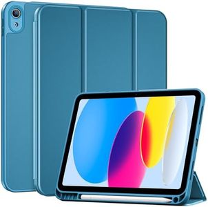 ProCase for iPad (A16) 11th Generation 11 Inch 2025/ iPad 10th Generation 10.9 Inch 2022 Case with Pencil Holder, Hybrid Cover with Soft TPU Back, Supports Touch ID, Auto Wake/Sleep -Teal