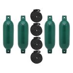 Extreme Max 3006.7507 BoatTector Inflatable Fender Value 4-Pack - 6.5" x 22", Forest Green