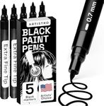 ARTISTRO Black Paint Pens for Rock 