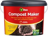 Vitax Compost Maker 10kg Bulk Pack – Professional Compost Accelerator – Speeds Up Organic Waste Breakdown – High-Strength Garden Waste Digester for Rich Dark Soil – Treats Large Grass & Scraps