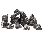 Landen Natural Slate Rocks Stones for Aquariums Terrariums, Vivariums, Reptile and Amphibian Enclosures (17lbs, 2-8 inches)