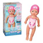 BABY born My First Swim Girl - 30 cm Doll - Waterproof wind-up bath doll - Works without batteries - Suitable for children from 1 year