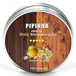 PIPIHUA Wood Seasoning Beewax,Multipurpose Waterproof & Repair Wood Wax,Furniture Care Anti-Slip Wax,Traditional Beeswax Polish for Wood & Conditioner,100 ml with Sponge（Lemon）