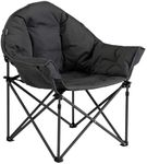 Vango Titan 2 Oversized Camping Chair with Padded Seat & Backrest – Extra Wide Foldable Wrap Around Design, Strong Steel Frame, Supports up to 180kg (Excalibur)