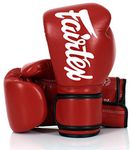 Fairtex Microfibre Boxing Gloves Muay Thai Boxing (BGV14 Red, 12 oz)