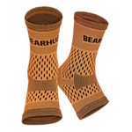 Bearhug Twin Pack Ankle Support for Women and Men - Ankle Brace may aid Sprains, Achilles Tendonitis and Arthritis Pain Relief, Ankle Support for Ligament Damage - Sports and Running Accessories, L