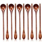 6 Pcs Small Wooden Spoons for Coffe