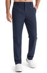 Libin Mens Golf Pants Slim Fit Stretch Work Dress Pants 30" Quick Dry Lightweight Casual Business Comfort Water Resistant, Navy Blue, 34W x 30L