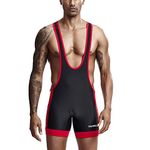 Men’s Wrestling Singlets, Athletic Men's Wrestling Singlet Leotard Bodysuit Tanktop Uniform