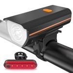 KTEBO Rechargeable Bike Lights Front and Back, LED Ultra Bright Bicycle Lights, Road Mountain Bike Accessories