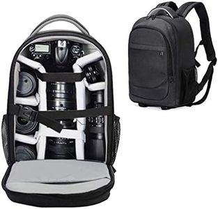 Camera Backpack Waterproof Camera Bag for Sony Canon Nikon Olympus SLR DSLR Camera Bag Lens Organizer Black