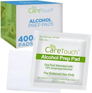 Care Touch Alcohol Wipes Individually Wrapped - Alcohol Prep Pads with 70% Isopropyl Alcohol, Great for Home, Medical & First Aid Kits - Sterilized, Antiseptic 2-Ply Alcohol Swabs - 400 Count Pads