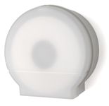 Palmer Fixture RD0026-03F Single Roll Jumbo Tissue Dispenser with Core Adaptor, White Translucent